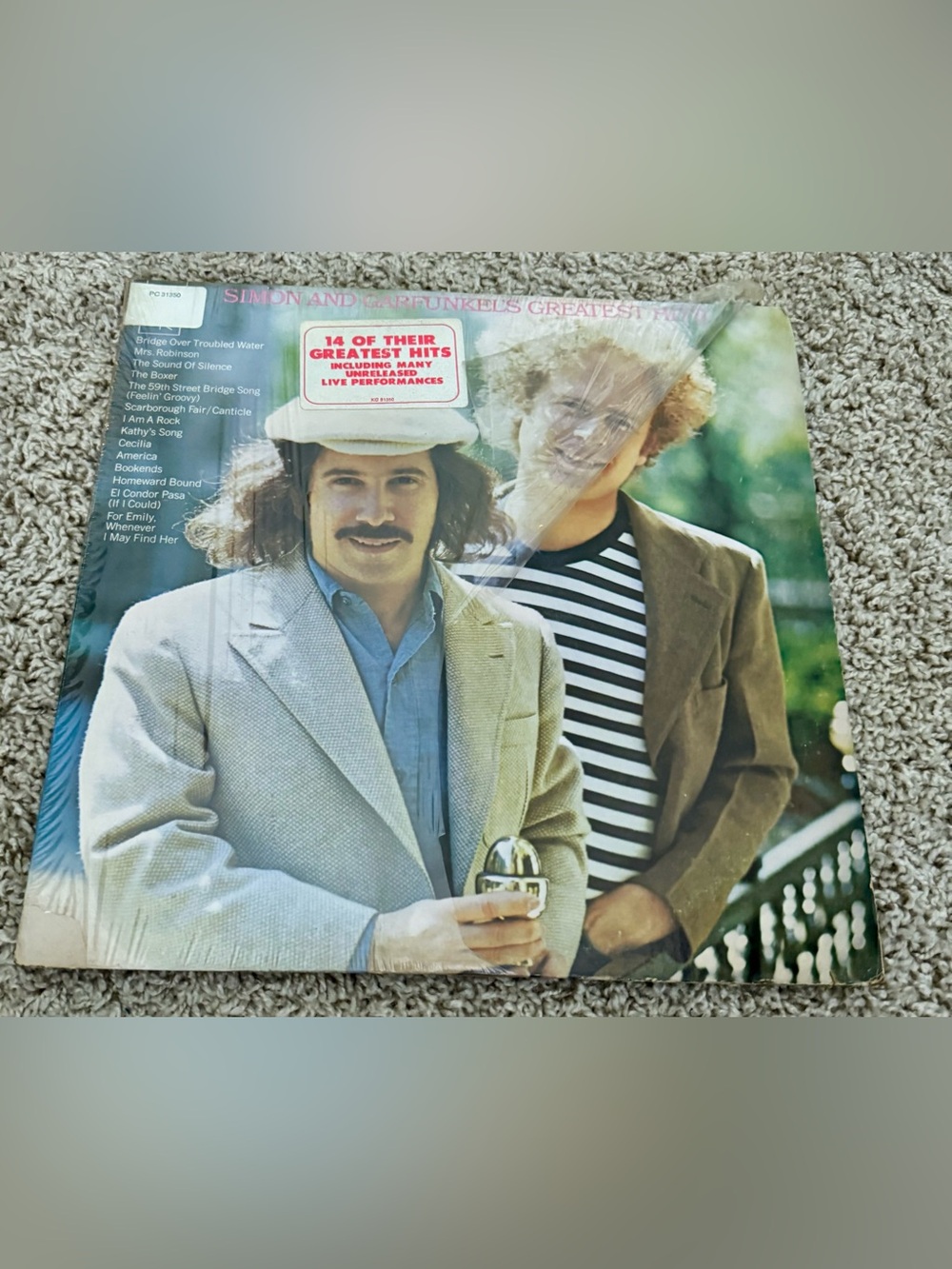 Vintage Original 1972 Simon & Garfunkel Greatest Hits Vinyl Record LP